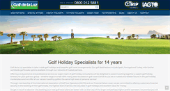 Desktop Screenshot of golfdelaluz.com