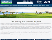 Tablet Screenshot of golfdelaluz.com